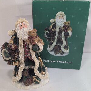 Boyd's Bears Nicholas Kringleton 2004 733206 Figurine Santa Lights Christmas